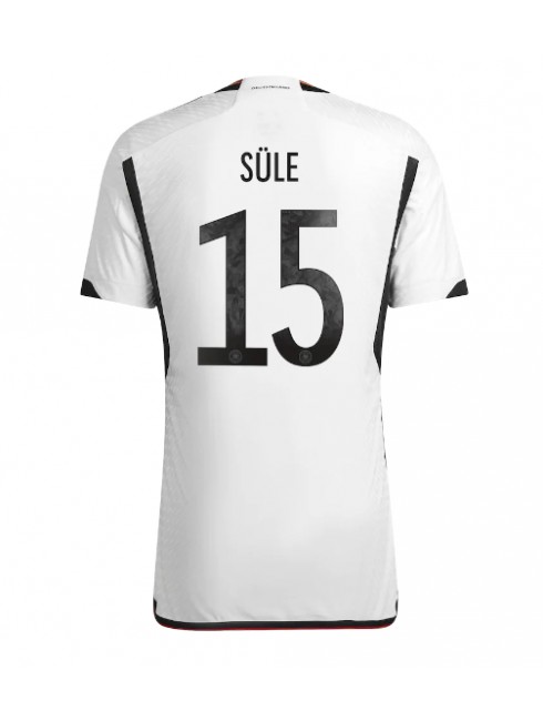 Moški Nogometna dresi replika Nemčija Niklas Sule #15 Domači SP 2022 Kratek rokav
